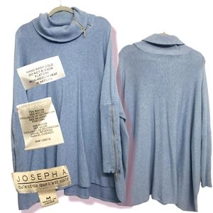 Joseph A Sweater with gold zipper accents